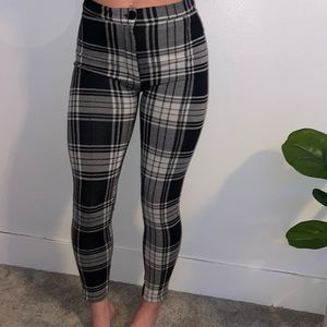 Free People dress pants in plaid. Barely worn